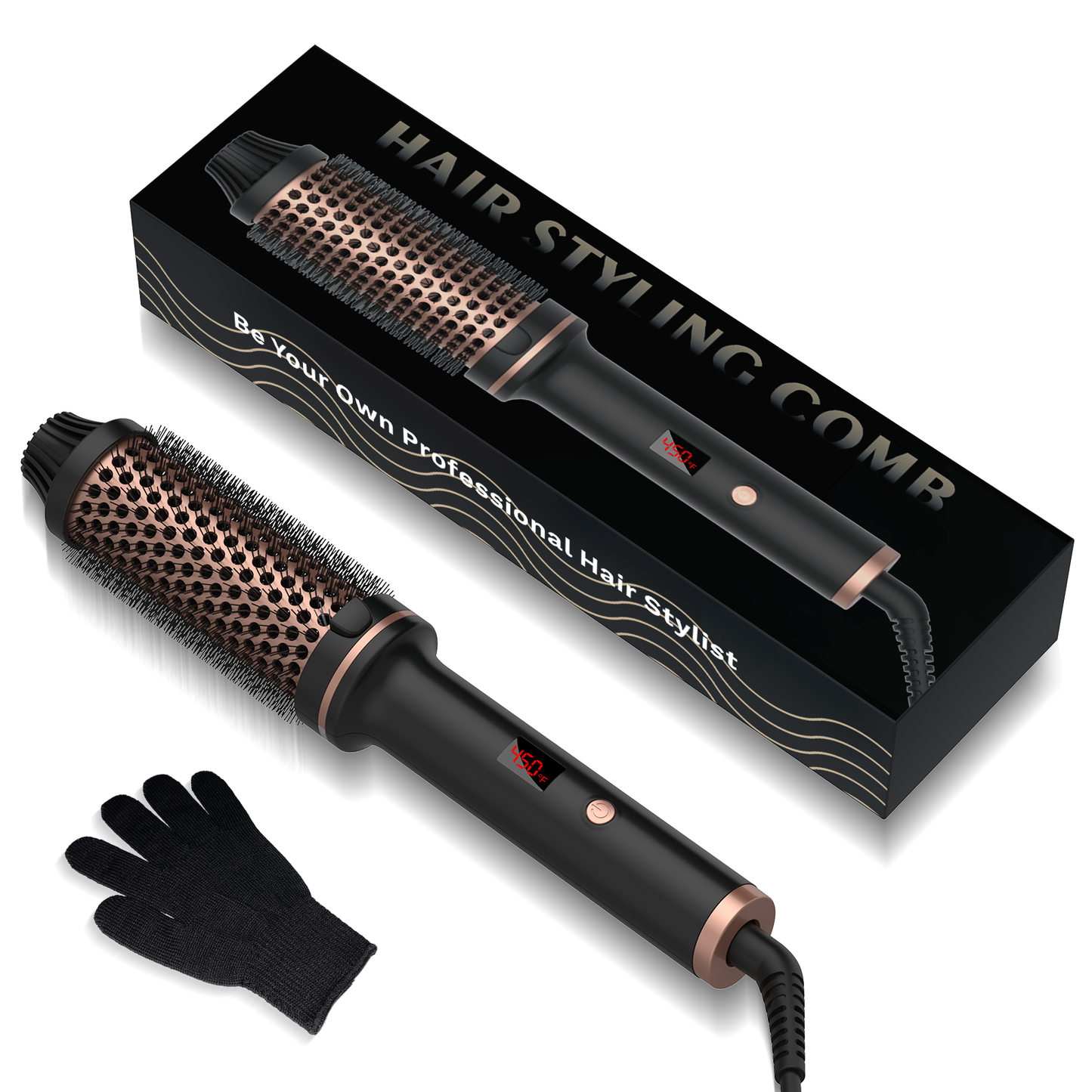 ✨ Brosséa - Brosse Chauffante Magique pour Cheveux Parfaits (5 étoiles sur 5) ✨