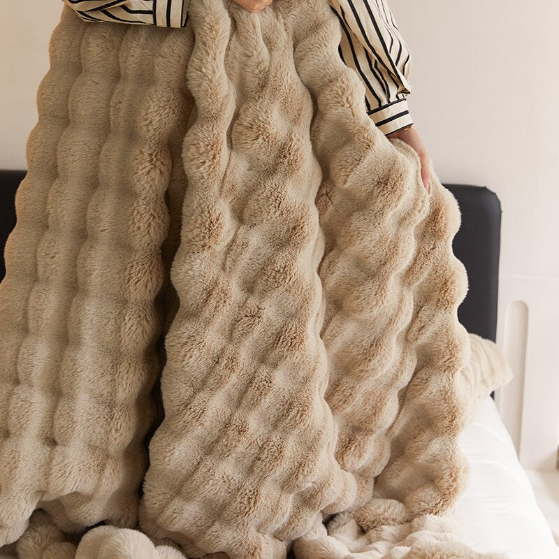 Plaid LuxeCozy – Le Must-Have Cocooning ! 🛋️💫