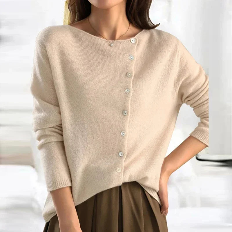Alessia – Pull Boutonné Chic
