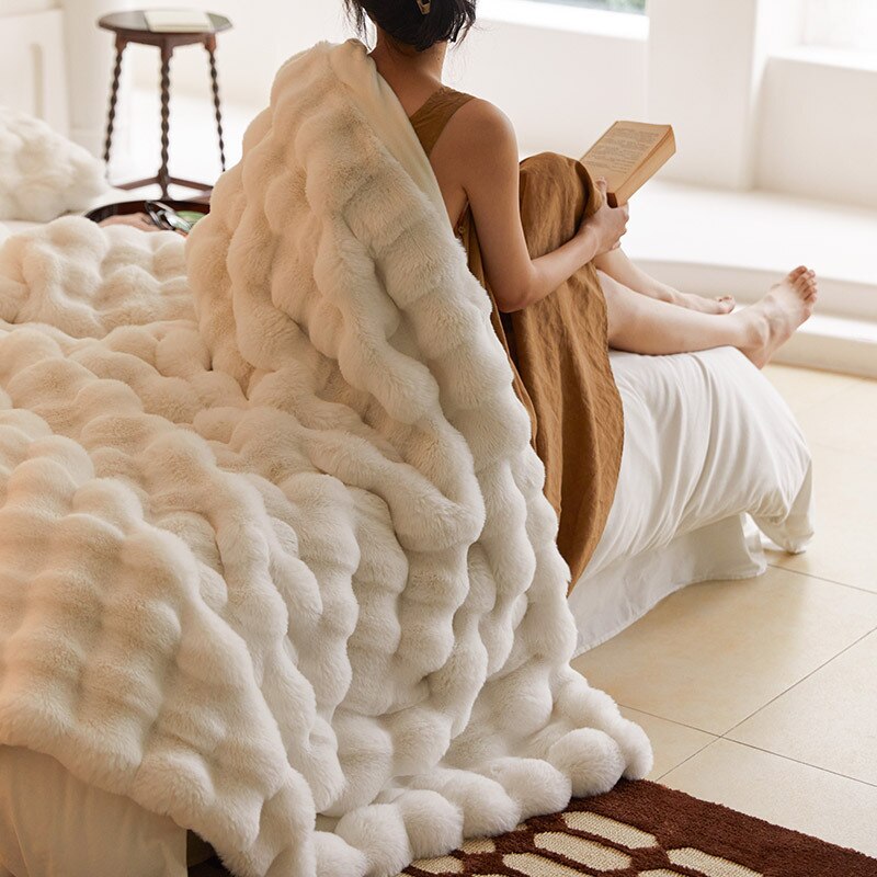 Plaid LuxeCozy – Le Must-Have Cocooning ! 🛋️💫
