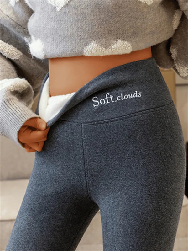 Lilly - Wärmende Winterleggings - Grau - 2XS -